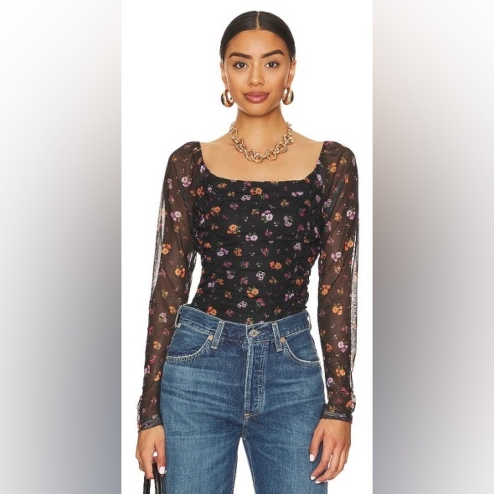 BCBGeneration Women’s Floral Print Bodysuit - Size XS​​